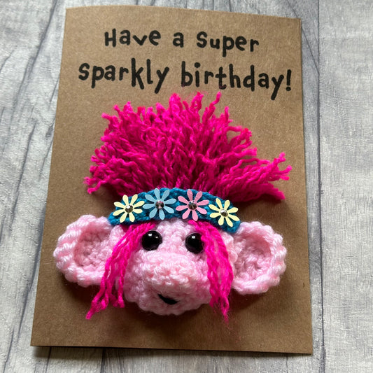 Poppy Troll Super Sparkly Birthday Gift Card – Glittery Trolls Fan Favourite