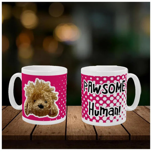 Pawsome Dog Lover Mug – Pink Spots Gift