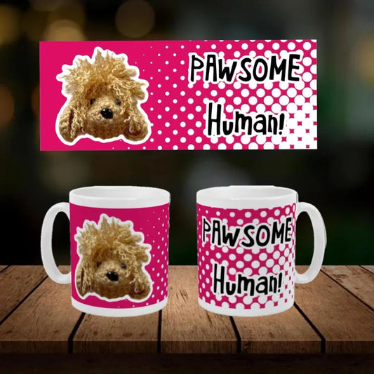 Pawsome Dog Lover Mug – Pink Spots Gift