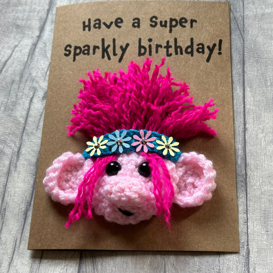Poppy Troll Super Sparkly Birthday Gift Card – Glittery Trolls Fan Favourite