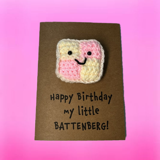 Battenberg Birthday Card – 'Happy Birthday My Little Battenberg!'